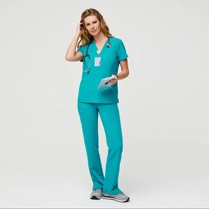 Figs Limited Edition Teal Kade Scrub Pants